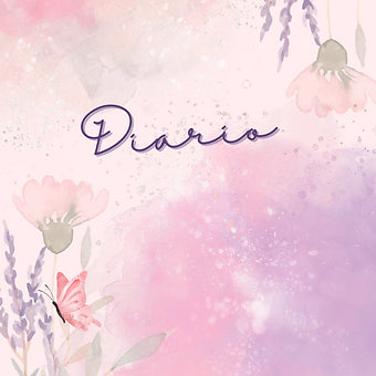 Diario de Flores de Lavanda-Diario para la Mujer