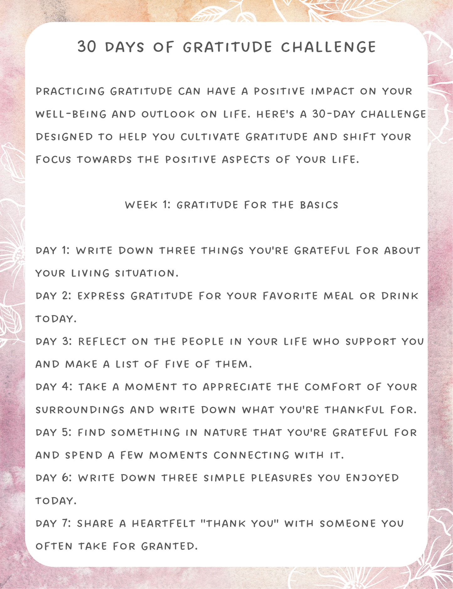 Gratitude Journal