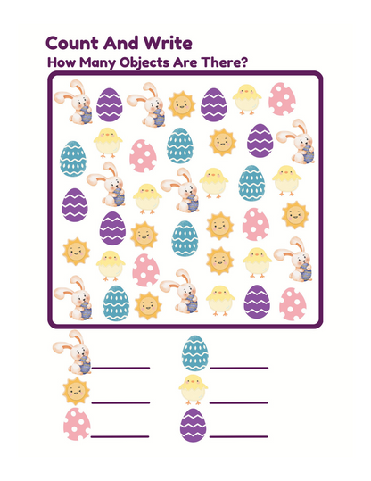 Cute Easter Friends Activity Book